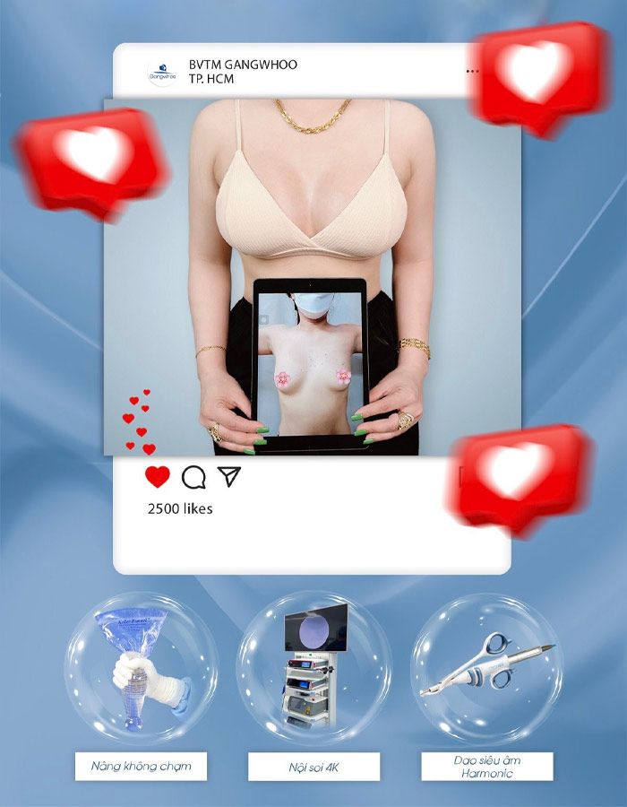 Bầu ngực phải cân đối với cơ thể của bạn - nâng ngực tự nhiên